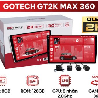 Màn hình Android GOTECH GT 2K MAX 360 (Tích hợp Camera 360)